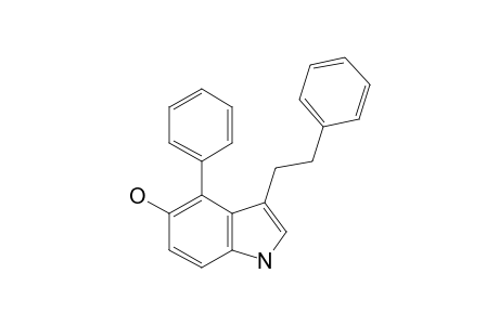 1H-Indol-5-ol, 4-phenyl-3-(2-phenylethyl)-