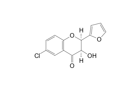(2R,3R)-2-(2'-Furyl)-3-hydroxy-6-chlorochromanone