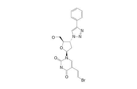 3'-DEOXY-3'-(4-PHENYL-1,2,3-TRIAZOL-1-YL)-BETA-(E)-5-(2-BROMOVINYL)-2'-DEOXYURIDINE