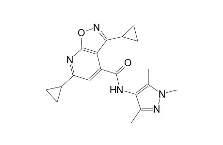 isoxazolo[5,4-b]pyridine-4-carboxamide, 3,6-dicyclopropyl-N-(1,3,5-trimethyl-1H-pyrazol-4-yl)-