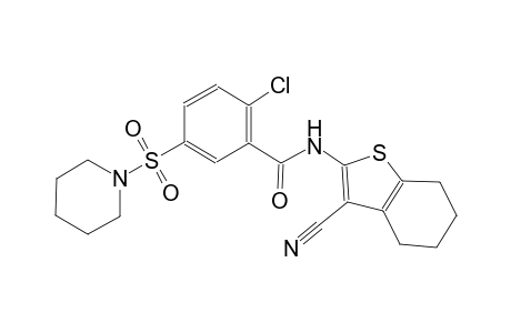 benzamide, 2-chloro-N-(3-cyano-4,5,6,7-tetrahydrobenzo[b]thien-2-yl)-5-(1-piperidinylsulfonyl)-