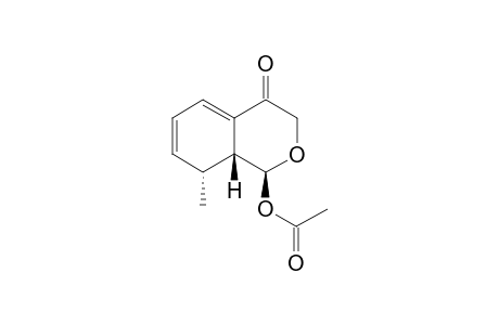 (1S,8R,8aR) 8-methyl-4-oxo-3,4,8,8a-tetrahydro-1H-isochromen-1-yl acetate