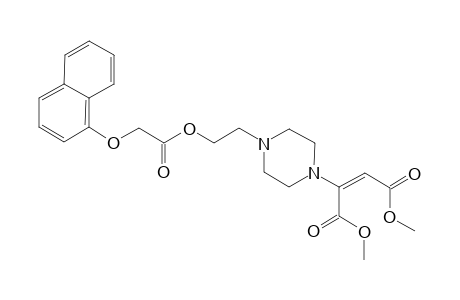 1-[(E)-1,2-(Dimethoxycarbonyl)ethen-1-yl]-4-{2-[2-(naphthalen-1-yloxy)acetoyloxyl]eth- 1-yl}piperazine