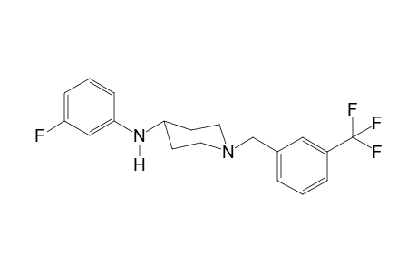 N-(3-Fluorophenyl)-1-([3-(trifluoromethyl)phenyl]methyl)piperidin-4-amine