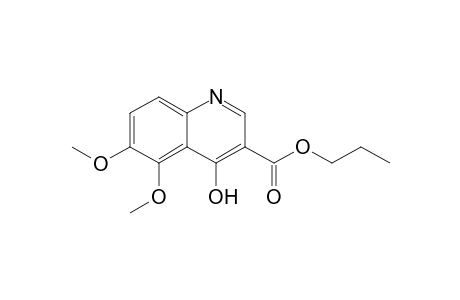 4-Hydroxy-5,6-dimethoxy-3-quinolinecarboxylic acid n-propyl ester