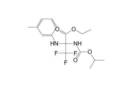 Propanoic acid, 3,3,3-trifluoro-2-[[(1-methylethoxy)carbonyl]amino]-2-[(3-methylphenyl)amino]-, ethyl ester