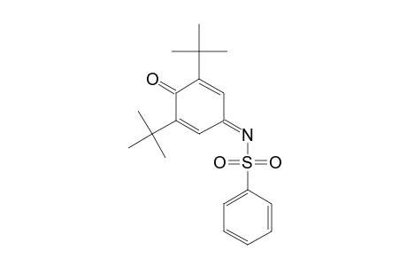 N-PHENYLSULFONYL-2,6-DI-TERT.-BUTYL-1,4-BENZOQUINONIMINE