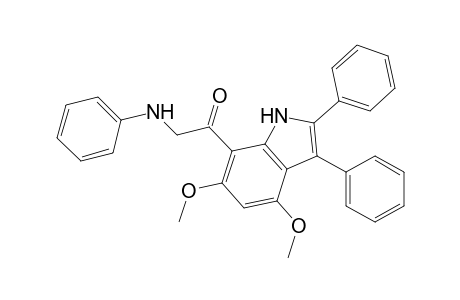 1-(4',6'-dimethoxy-2',3'-diphenylindol-7'-yl)-2-phenylaminoethanone