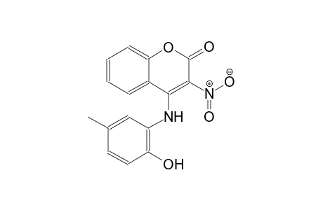 4-(2-hydroxy-5-methylanilino)-3-nitro-2H-chromen-2-one