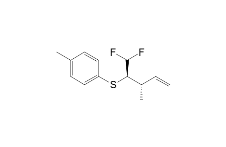 1-[(1R,2S)-1-(difluoromethyl)-2-methyl-but-3-enyl]sulfanyl-4-methyl-benzene