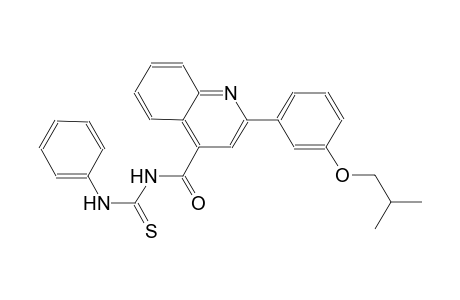 N-{[2-(3-isobutoxyphenyl)-4-quinolinyl]carbonyl}-N'-phenylthiourea
