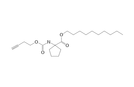 1-Aminocyclopentanecarboxylic acid, N-(but-3-yn-1-yloxycarbonyl)-, decyl ester