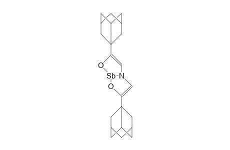 5-Aza-2,8-dioxa-3,7-bis(adamant-1-yl)-1-stiba-bicyclo(3.3.0)octa-2,4,6-triene