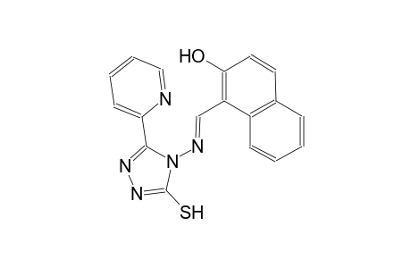 1-((E)-{[3-(2-pyridinyl)-5-sulfanyl-4H-1,2,4-triazol-4-yl]imino}methyl)-2-naphthol