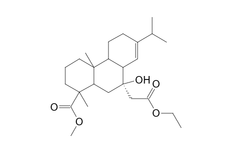 Ethyl 1,2,3,4,4a,4b,5,6,8a,9,10,10a-dodecahydro-9-hydroxy-1,4a-dimethyl-7-(1'-methylethyl)-1-(methoxycarbonyl)phenanthrene-9.alpha.-yl ethanoate