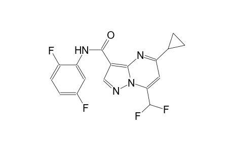 5-cyclopropyl-7-(difluoromethyl)-N-(2,5-difluorophenyl)pyrazolo[1,5-a]pyrimidine-3-carboxamide