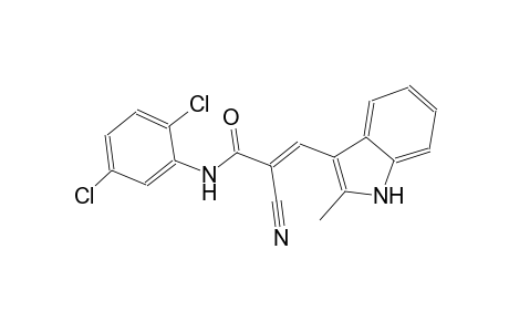 (2E)-2-cyano-N-(2,5-dichlorophenyl)-3-(2-methyl-1H-indol-3-yl)-2-propenamide