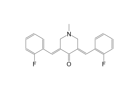 (3E,5E)-3,5-bis(2-fluorobenzylidene)-1-methyl-4-piperidinone
