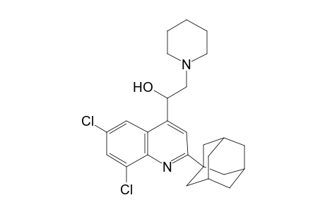 1-[2-(1-Adamantyl)-6,8-dichloro-4-quinolinyl]-2-(1-piperidinyl)ethanol
