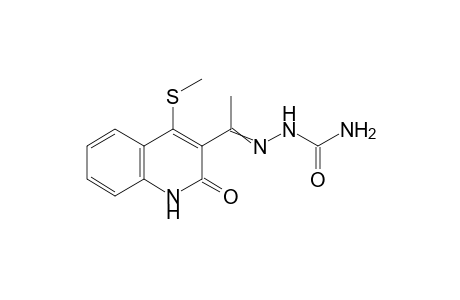 2-{1-[4-(Methylsulfanyl)-2-oxo-1,2-dihydroquinolin-3-yl]ethylidene}hydrazinecarboxamide