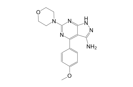 4-(4-methoxyphenyl)-6-(4-morpholinyl)-1H-pyrazolo[3,4-d]pyrimidin-3-amine