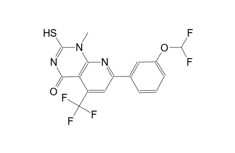 pyrido[2,3-d]pyrimidin-4(1H)-one, 7-[3-(difluoromethoxy)phenyl]-2-mercapto-1-methyl-5-(trifluoromethyl)-