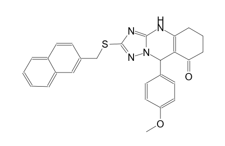 9-(4-methoxyphenyl)-2-[(2-naphthylmethyl)sulfanyl]-5,6,7,9-tetrahydro[1,2,4]triazolo[5,1-b]quinazolin-8(4H)-one