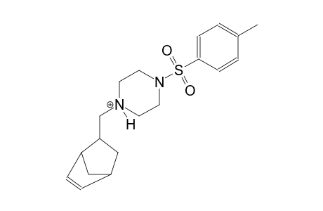 1-(bicyclo[2.2.1]hept-5-en-2-ylmethyl)-4-[(4-methylphenyl)sulfonyl]piperazin-1-ium