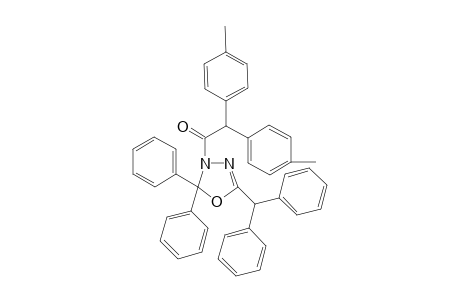 5,5-Diphenyl-4-[di(p'-tolyl)acyl-2-[diphenylmethyl]-1,3,4-oxadiazoline