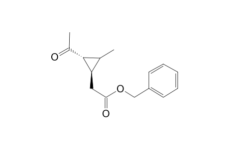 (1R,2R)-(+-)-Benzyl 2-(2-acetyl-3-methylcyclopropyl)acetate