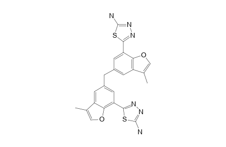 BIS-[5-(3-METHYLBENZO-[B]-FURAN-7-YL)-1,3,4-THIADIAZOL-2-AMINE]-METHANE