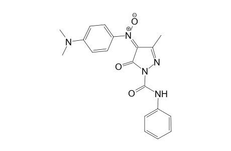 1-(Phenylaminocarbonyl)-3-methyl-4-[(4-N',N'-dimethylaminophenyl)imino-N-oxide]-1H-pyrazol-5(4H)-one