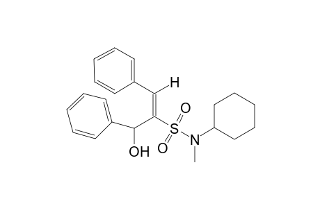 (E)-N-Cyclohexyl-1-(1-hydroxyphenylmethyl)-N-methyl-2-phenylethenysulfonamide