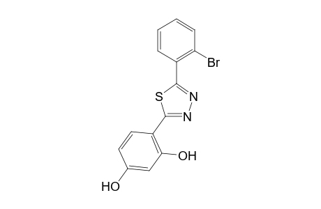 5-(2-Bromophenyl)-2-(2,4-dihydroxyphenyl)-1,3,4-thiadiazole