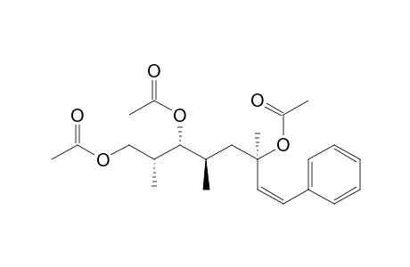 (1Z,3R*,5R*,6R*,7R*)-3,6,8-Triacetoxy-3,5,7-trimethyl-1-phenyloct-1-ene