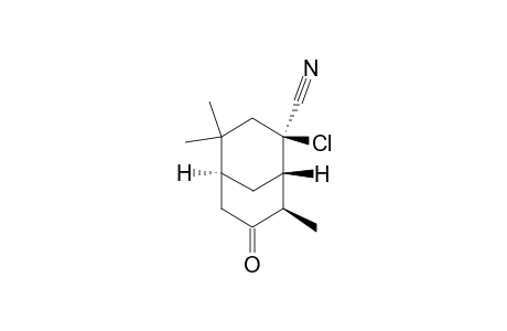 (+)-(1S,4R,5S,6R)-6-Chloro-6-cyano-4,8,8-trimethylbicyclo[3.3.1]nonan-3-one