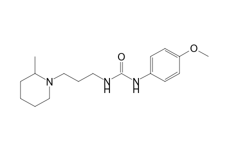 1-(p-methoxyphenyl)-3-[3-(2-methylpiperidino)propyl]urea