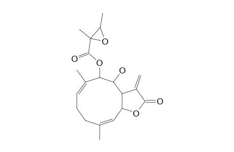 2,3-dimethyloxirane-2-carboxylic acid (4-hydroxy-2-keto-6,10-dimethyl-3-methylene-3a,4,5,8,9,11a-hexahydrocyclodeca[d]furan-5-yl) ester