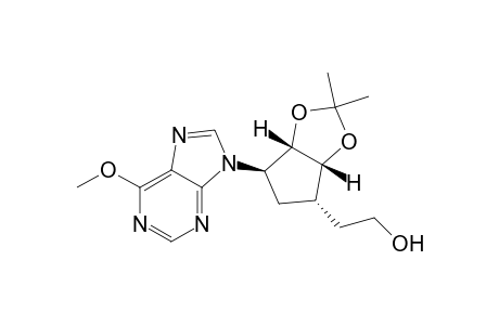 4H-Cyclopenta-1,3-dioxole-4-ethanol, tetrahydro-6-(6-methoxy-9H-purin-9-yl)-2,2-dimethyl-, [3aR-(3a.alpha.,4.alpha.,6.alpha.,6a.alph a.)]-