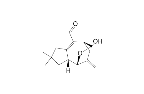 [8S-(5.beta.,8.beta.,8a.beta.)]-1,2,3,5,6,7,8,8a-Octahydro-8-hydroxy-2,2-dimethyl-7-methylene-4,5-azulenedicarboxaldehyde