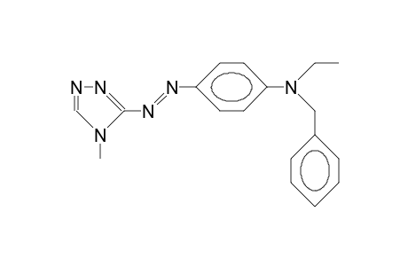 N-Benzyl-N-ethyl-4-(4-methyl-1,2,4-triazol-3-ylazo)-aniline
