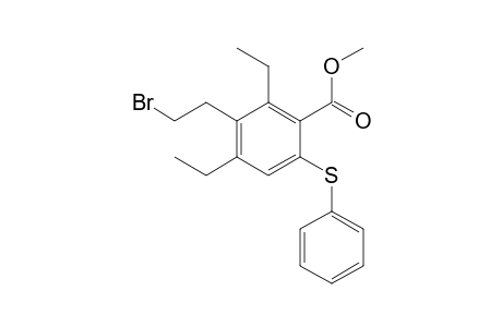 Methyl 4,6-diethyl-5-(2-bromoethyl)-2-(phenylsulfanyl)benzoate