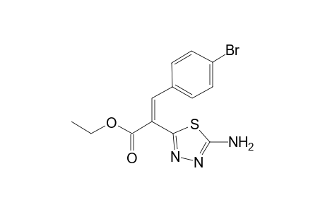 Ethyl (2Z)-2-(5-amino-1,3,4-thiadiazol-2-yl)-3-(4-bromophenyl)-2-propenoate