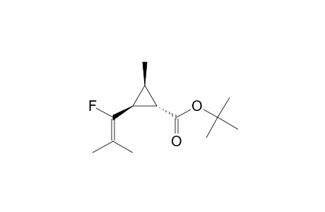 Cyclopropanecarboxylic acid, 2-(1-fluoro-2-methyl-1-propenyl)-3-methyl-, 1,1-dimethylethyl ester, (1.alpha.,2.beta.,3.beta.)-(.+-.)-