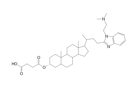3.alpha.-(Succinyloxy)-23-{1'-[(2"-dimethylamino)ethyl]benzimidazol-2'-yl}nor-cholane