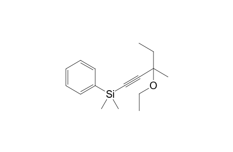 3-methyl-3-ethoxy-1-(dimethylphenylsilyl)-1-pentyne