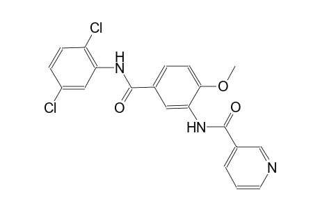 N-{5-[(2,5-dichloroanilino)carbonyl]-2-methoxyphenyl}nicotinamide