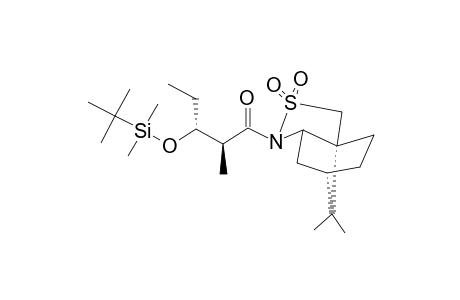 N-[(2S,3S)-3-[(TERT.-BUTYL)-DIMETHYLSILYLOXY]-2-METHYLPENTANOYL]-BORNANE-10,2-SULTAM