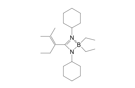 1,3-DICYCLOHEXYL-2,2-DIETHYL-4-(1-ETHYL-2-METHYLPROPYL-2-ENYL)-1-AZA-3-AZONIA-2-BORATACYCLOBUT-3-ENE
