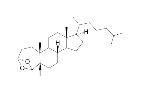 A-Homo-4-oxacholestane, 3,5-epoxy-6-iodo-, (3.alpha.,5.alpha.,6.beta.)-